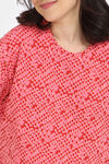 Rosaline Slangsync Knit Cotton Shorts Set -Hot Pink — thumbnail 5